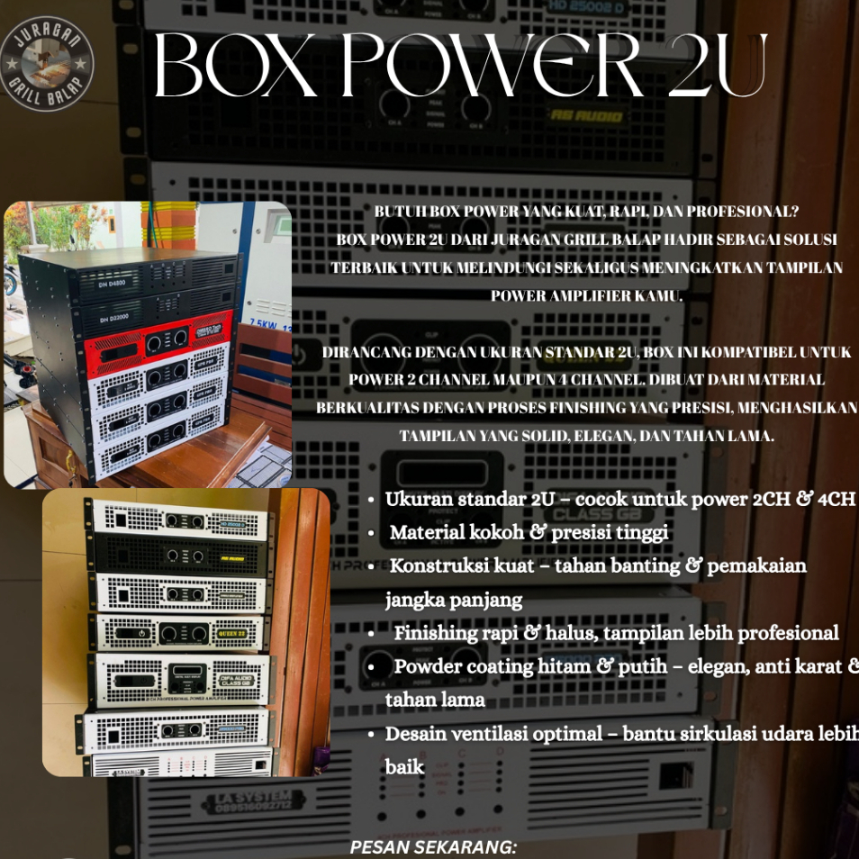 BOX POWER 2U – SOLUSI RAPI, AMAN & PROFESIONAL UNTUK POWER AMPLIFIER