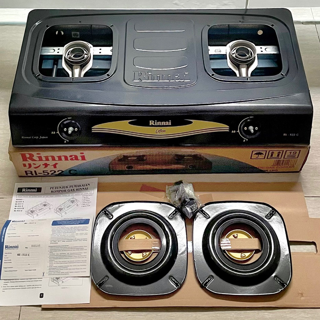 Rinnai Kompor Gas 2 Tungku Rinnai RI-522 C / kompor gas Rinnai RI-522 C