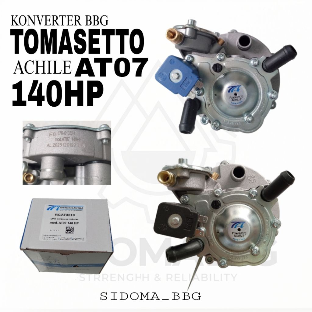 Reducer Conventer Tomasetto AT07 140HP ( BBG/LPG) Barang original berkualitas