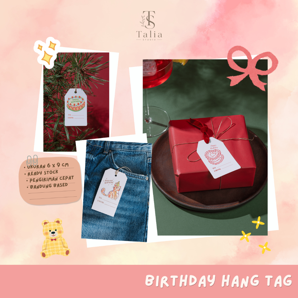 Hang Tag Ulang Tahun / Birthday Hang Tag Aesthetic