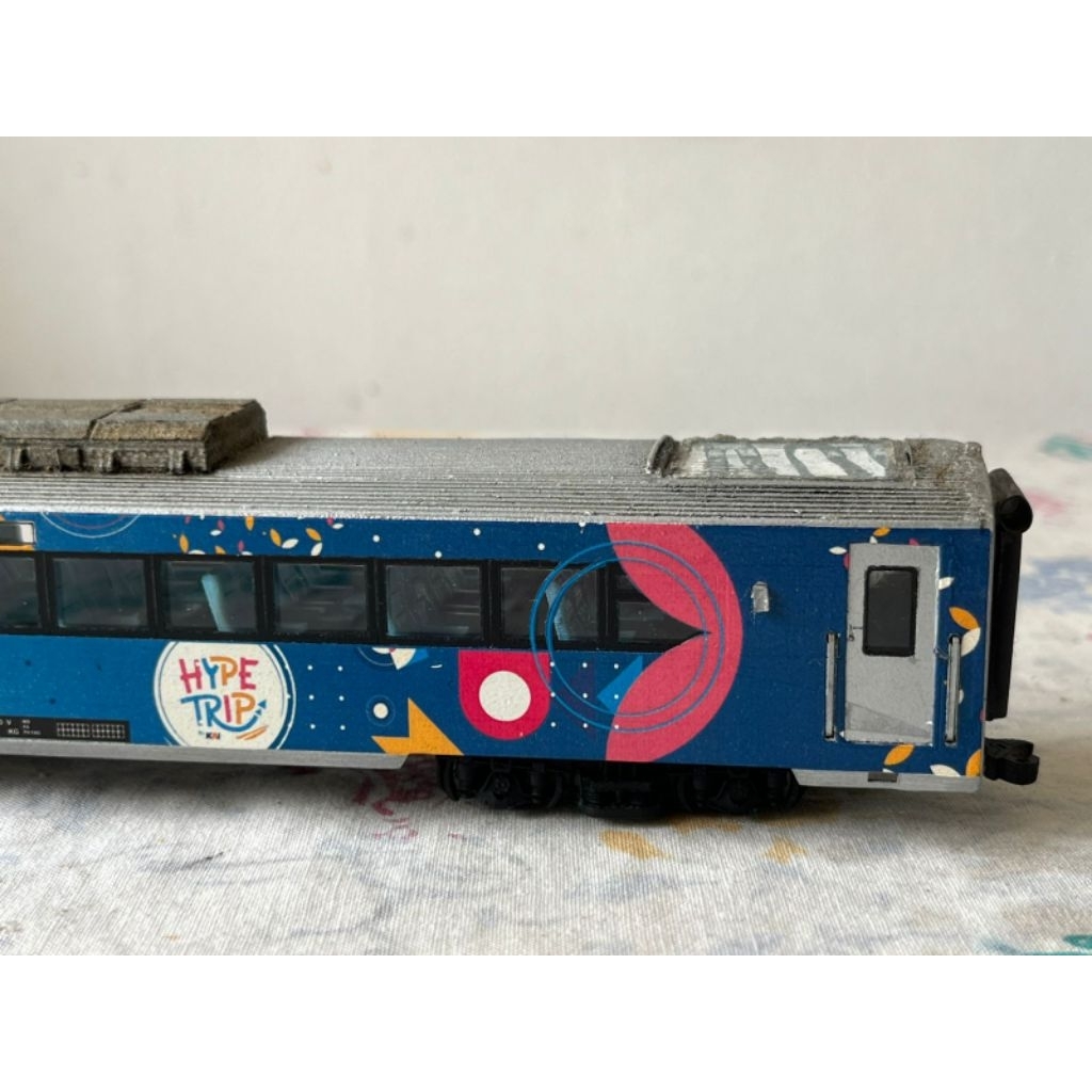 Miniatur Kereta Api / Kereta Model Gerbong Eksekutif K1 Stainless Steel Taksaka Skala HO (Skala seta