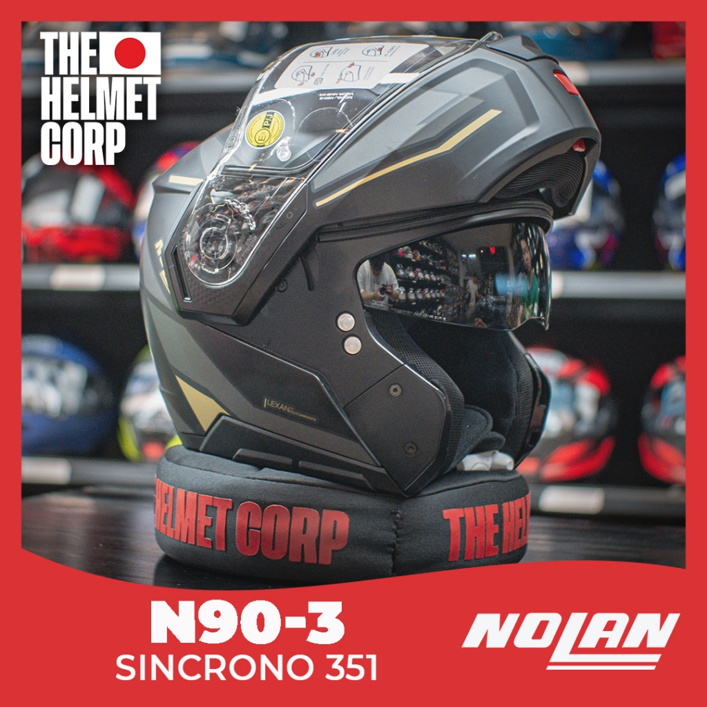 HELM NOLAN N90-3 SINCRONO 351 MODULAR FLIP UP TOURING HELMET NOLAN