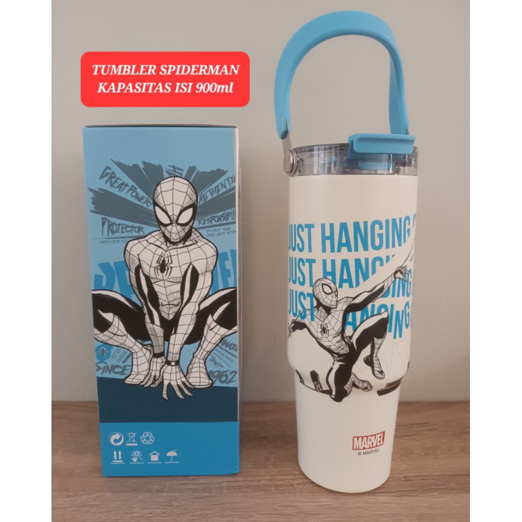 tumbler spiderman 900ml tumbler stainless 900ml karakter spiderman tumbler stainless anak karakter s