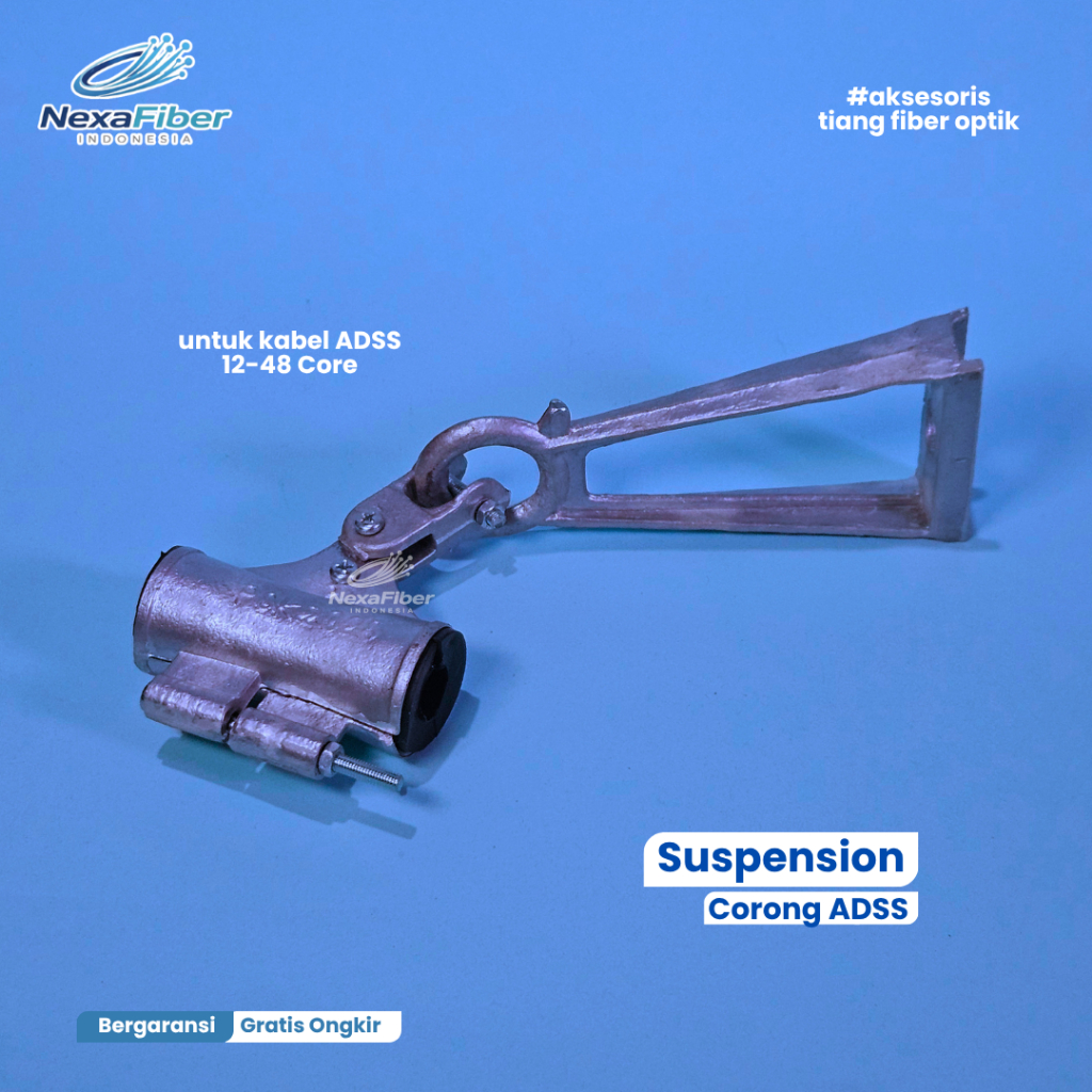 Suspension Corong Kabel ADSS Aksesoris Tiang Fiber Optik 12-48Core