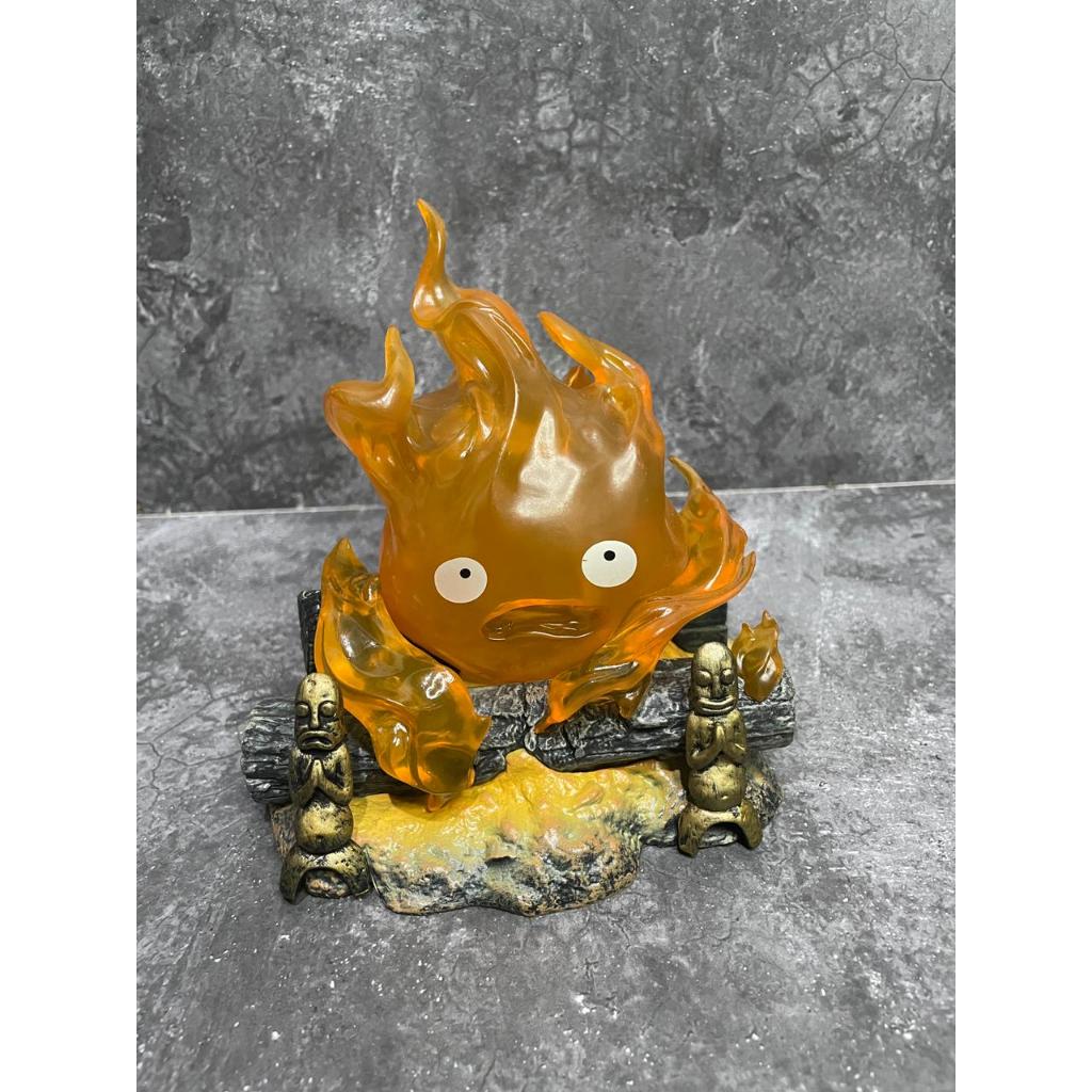 12CM Studio Ghibli Howl's Moving Castle – Calcifer Breathing Lamp Kustom Figur Anime PVC