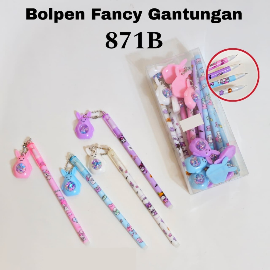 [1 Lusin/ 12 Pcs] Pulpen Bolpen Gel Pen Gantung Kuromoi Melody SNR 871B Sanrio