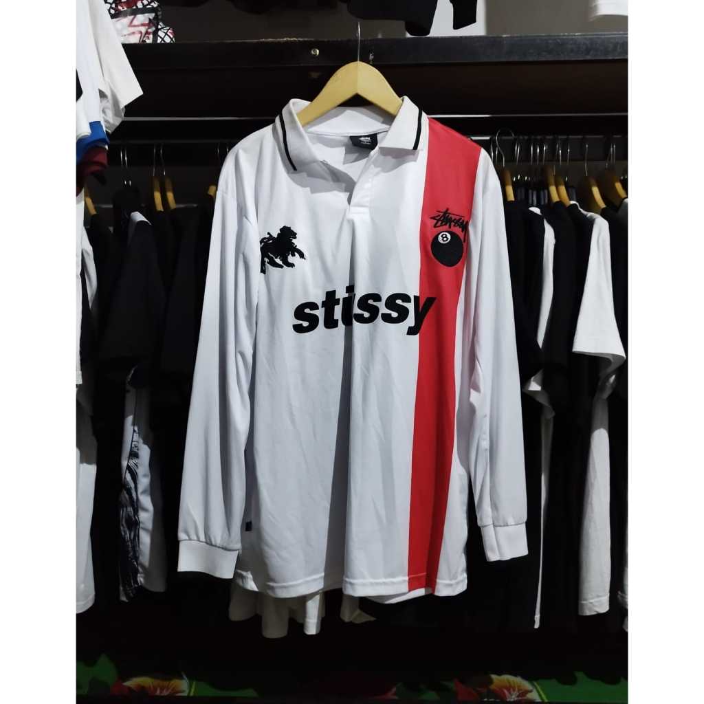 Jersey Stussy England Panjang Unisex Pria / Wanita