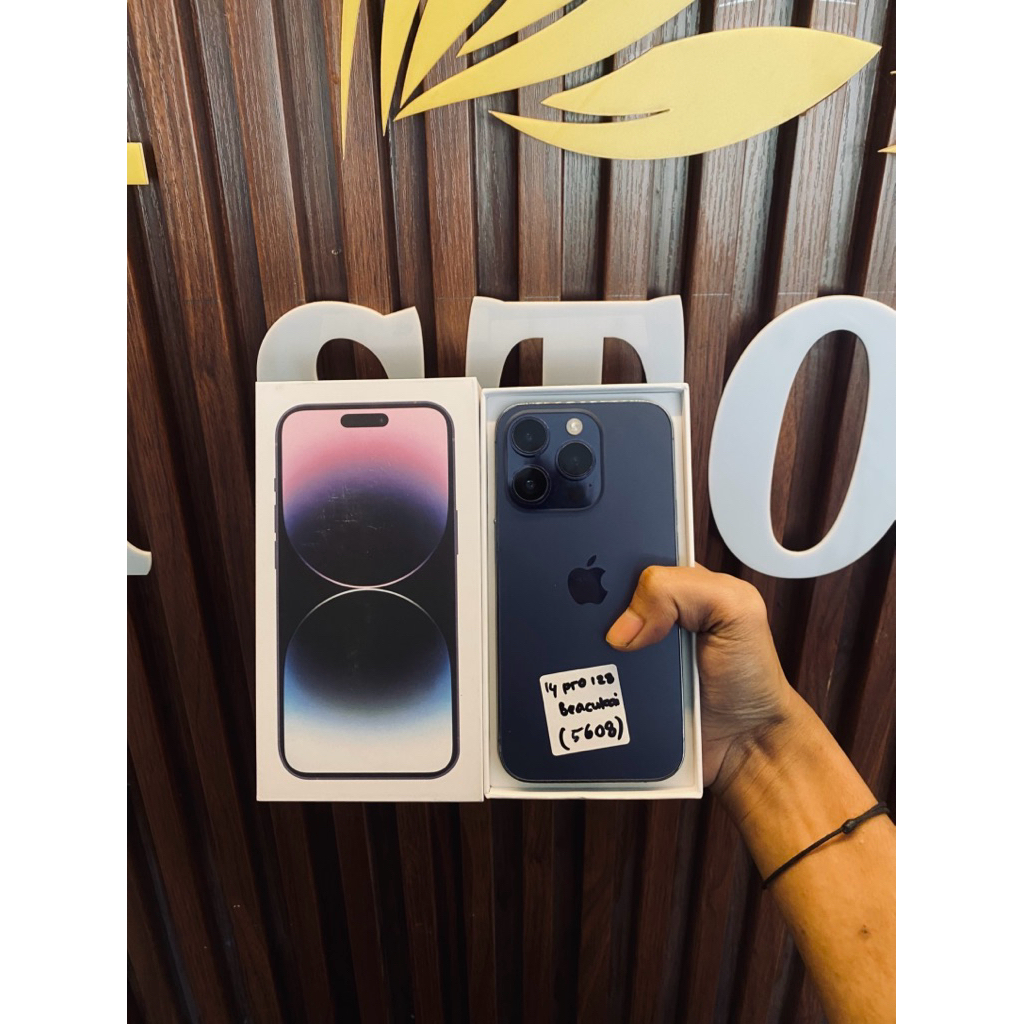 iphone 14 pro 128gb beacukai fullsetbox second free adaptor