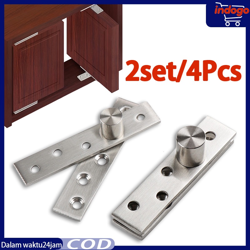 4PCS Engsel Putar 360 Derajat Engsel Pivot Engsel Putar Jendela Engsel Jendela Putar