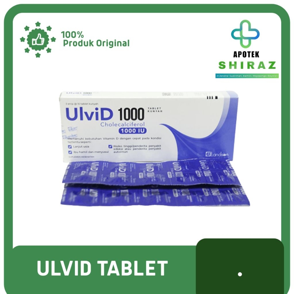 UlviD D3 Vitamin D3 1000 10 tablet