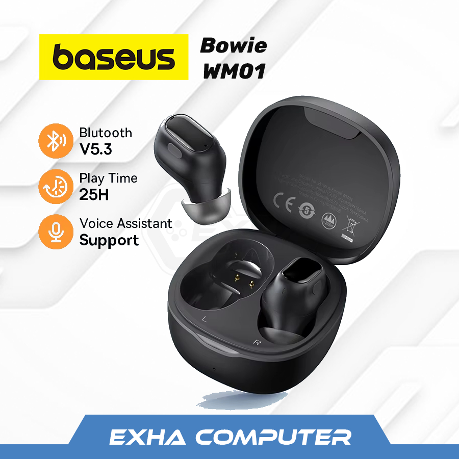 Baseus Earphone / Headset Earbuds Bluetooth Wireless TWS Encok WM01