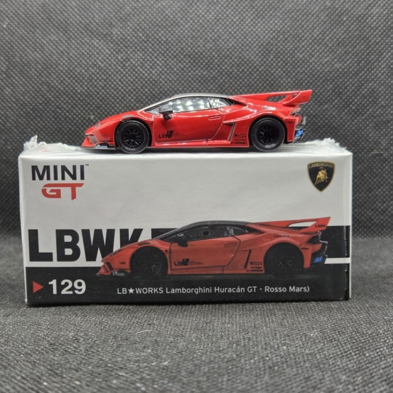 mini gt lbwk 129 lamborghini huracan gt rosso mars