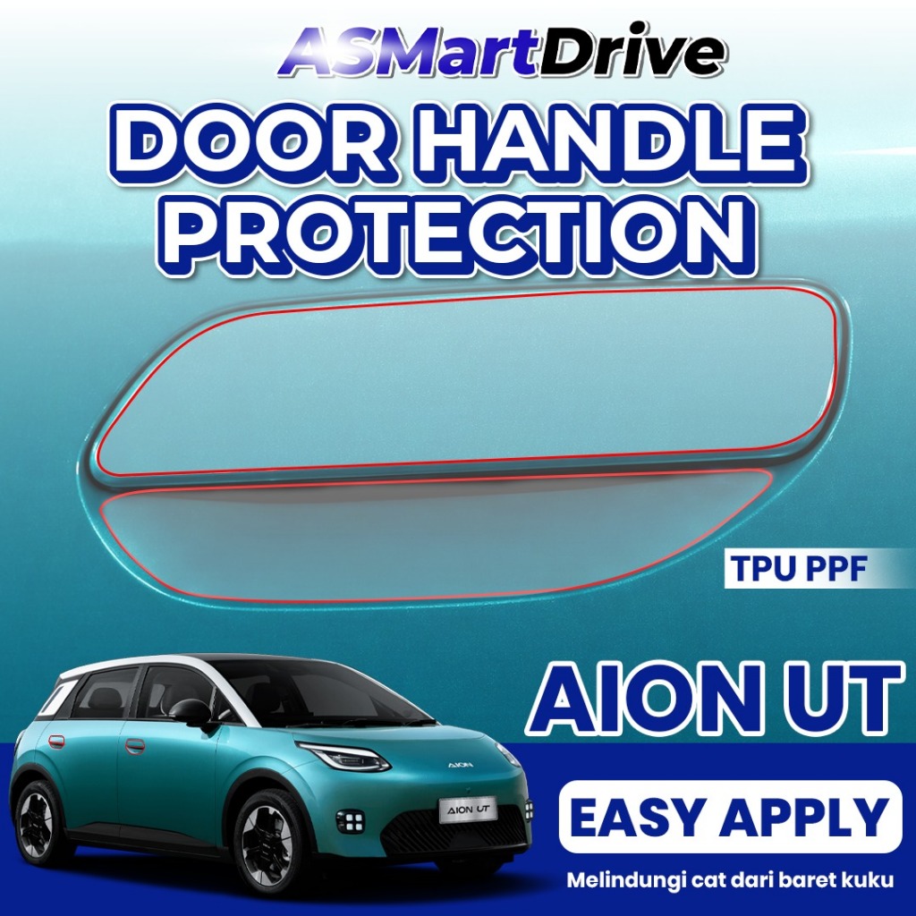 Door Handle Protection anti gores handle Mobil AION UT TPU PPF Bening Transparan Pelindung Pintu Mob
