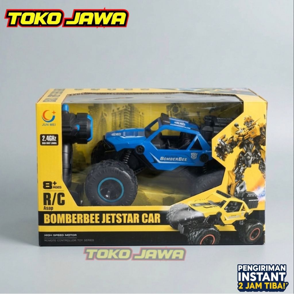Mainan Mobil Remote Control R/C Bomberbee Jetstar Car - Offroad Monster Truck dengan Efek Asap & 2.4
