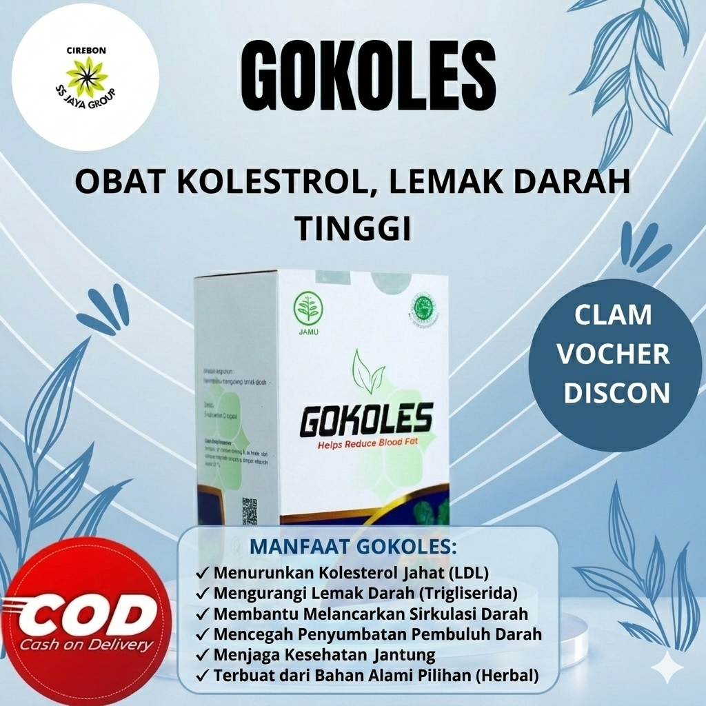 GOKOLES | OBAT KOLESTROL OBAT PENGHANCUR LEMAK DARAH