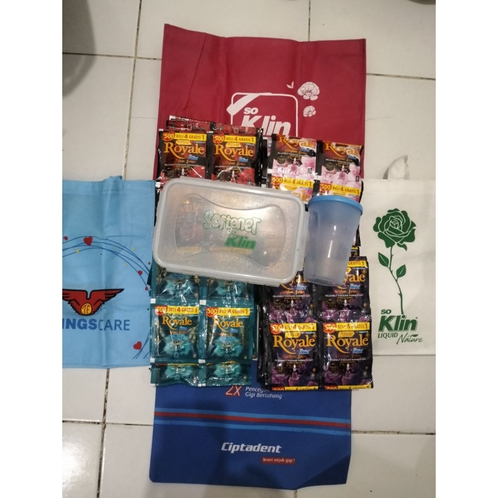 SOKLIN ROYALE PEWANGI 500.an GRATIS TAS/GELAS/TAS TISU (4rtg) | GRATIS KOTAK MAKAN (8rtg)
