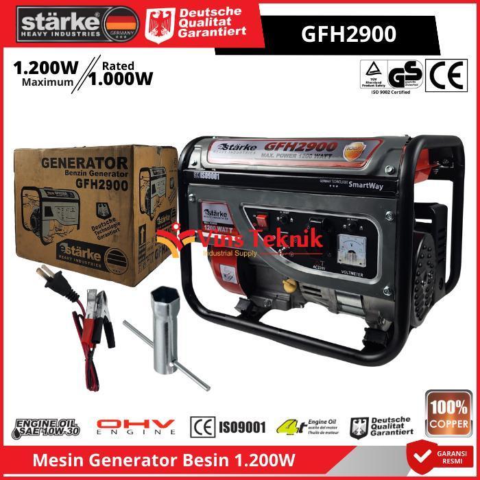 STARKE GFH2900 Mesin Genset Listrik Genset Bensin 4Tak Generator Genset 1000Watt GFH 2900