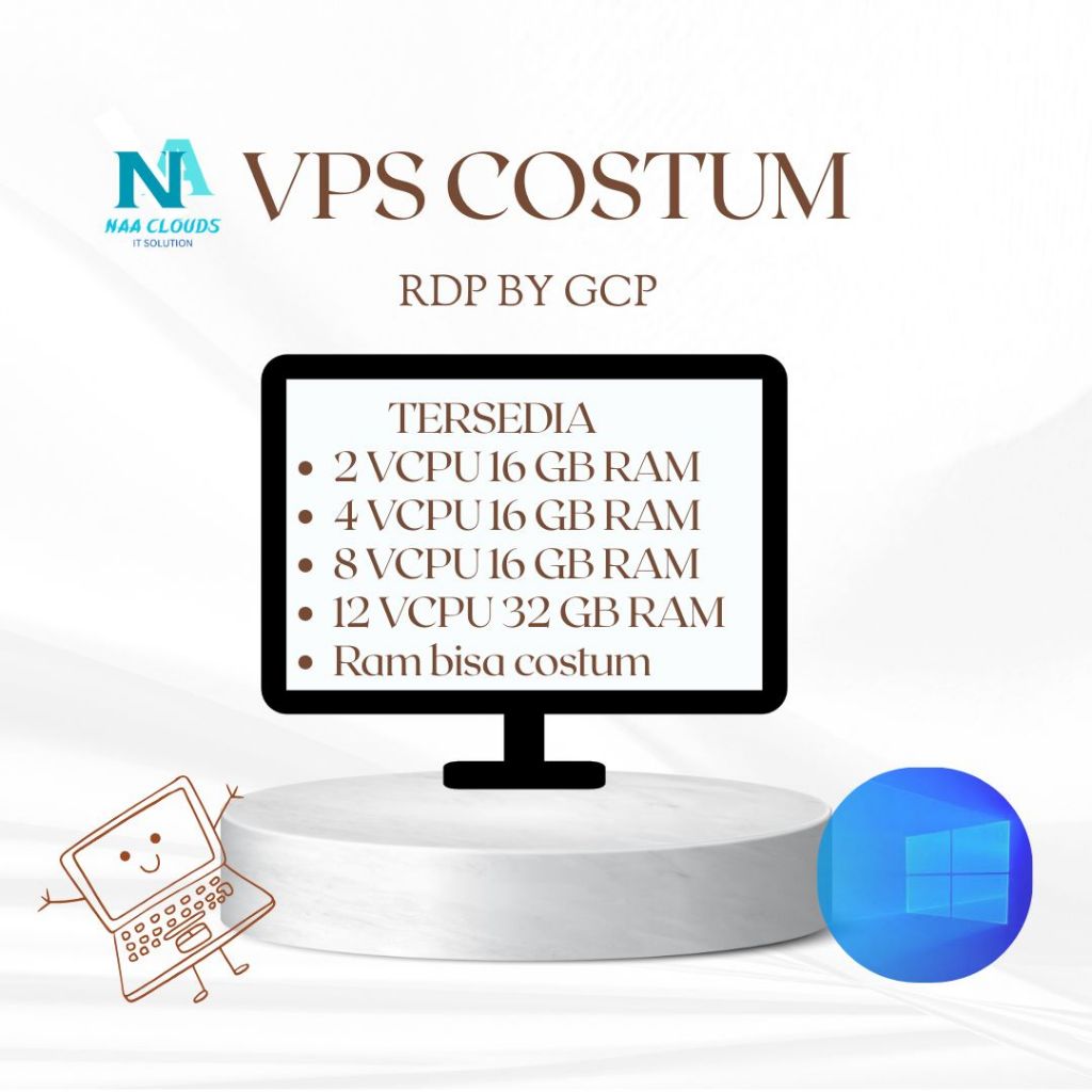 RDP & VPS COSTUM UPTO 12 VCPU 64 GB RAM