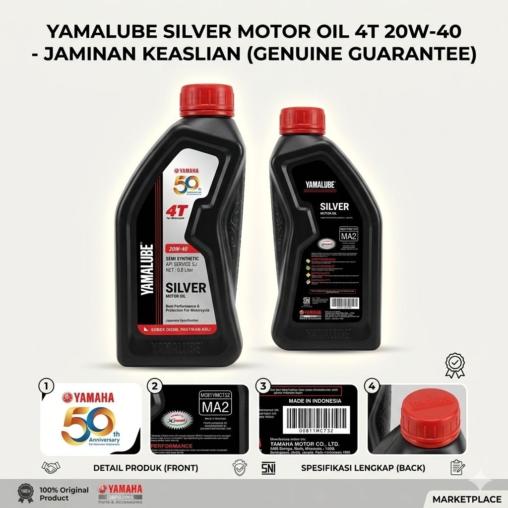 Yamalube Silver Motor Oil 0,8ml Original