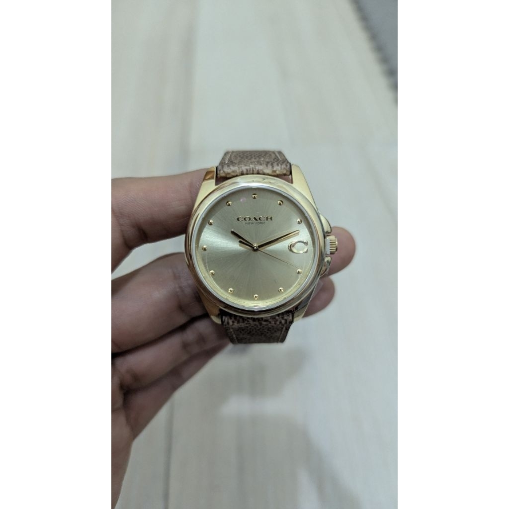 Jam Tangan Coach Ladies Greyson Champagne