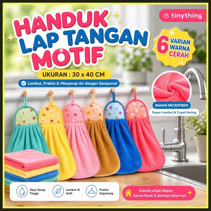 Lap Tangan Handuk Motif / Lap Tangan / Handuk Tangan / Lap Tangan Wastafel