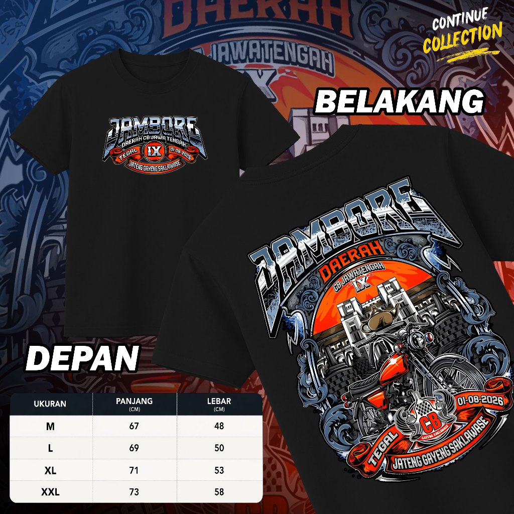 KAOS JAMDA CB JATENG TEGAL