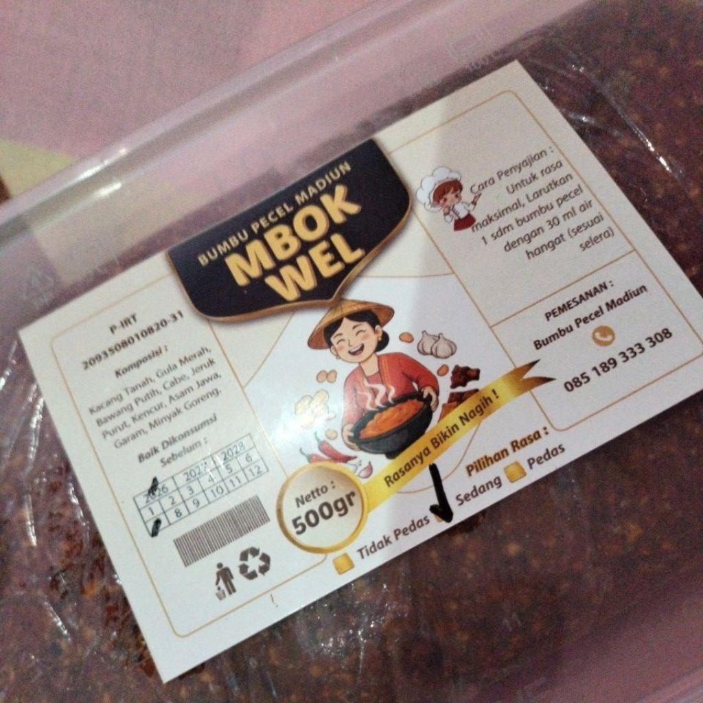 Bumbu pecel Madiun Mbok Wel/sambel pecel madiun