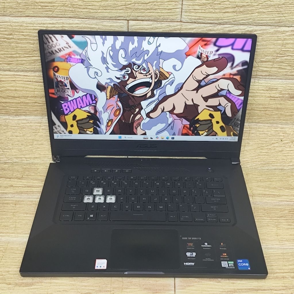 Laptop 2nd ASUS TUF DASH F15 FX5116PC Core I5-11300H RAM 24GB SSD 512GB RTX 3050