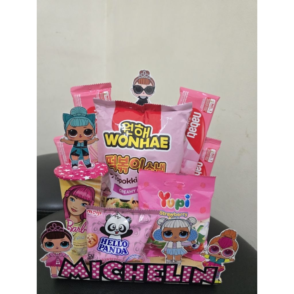 mading snack mini ulang tahun anak