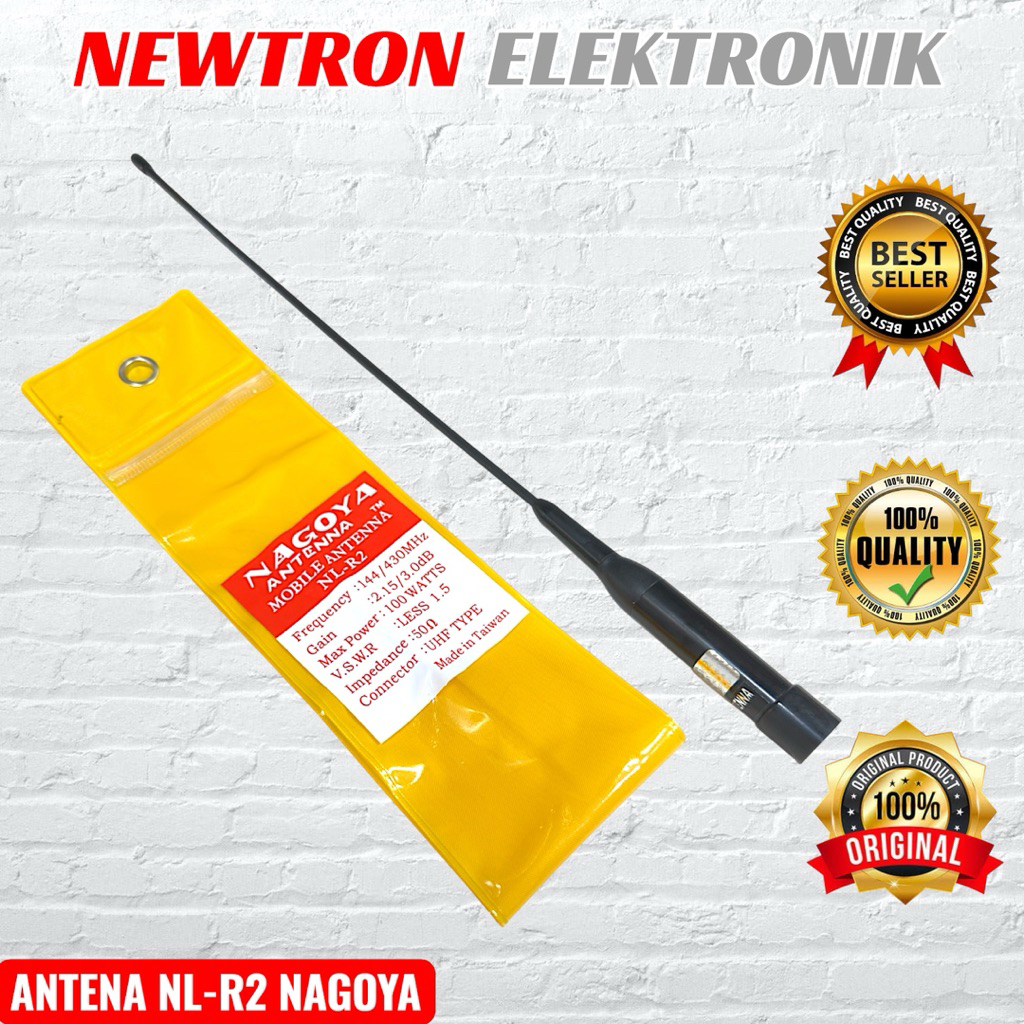 Antena Mobil NL-R2 Nagoya Dualband VHF UHF NLR2 Compatible untuk Radio Rig Kenwood ICOM Alinco Yaesu