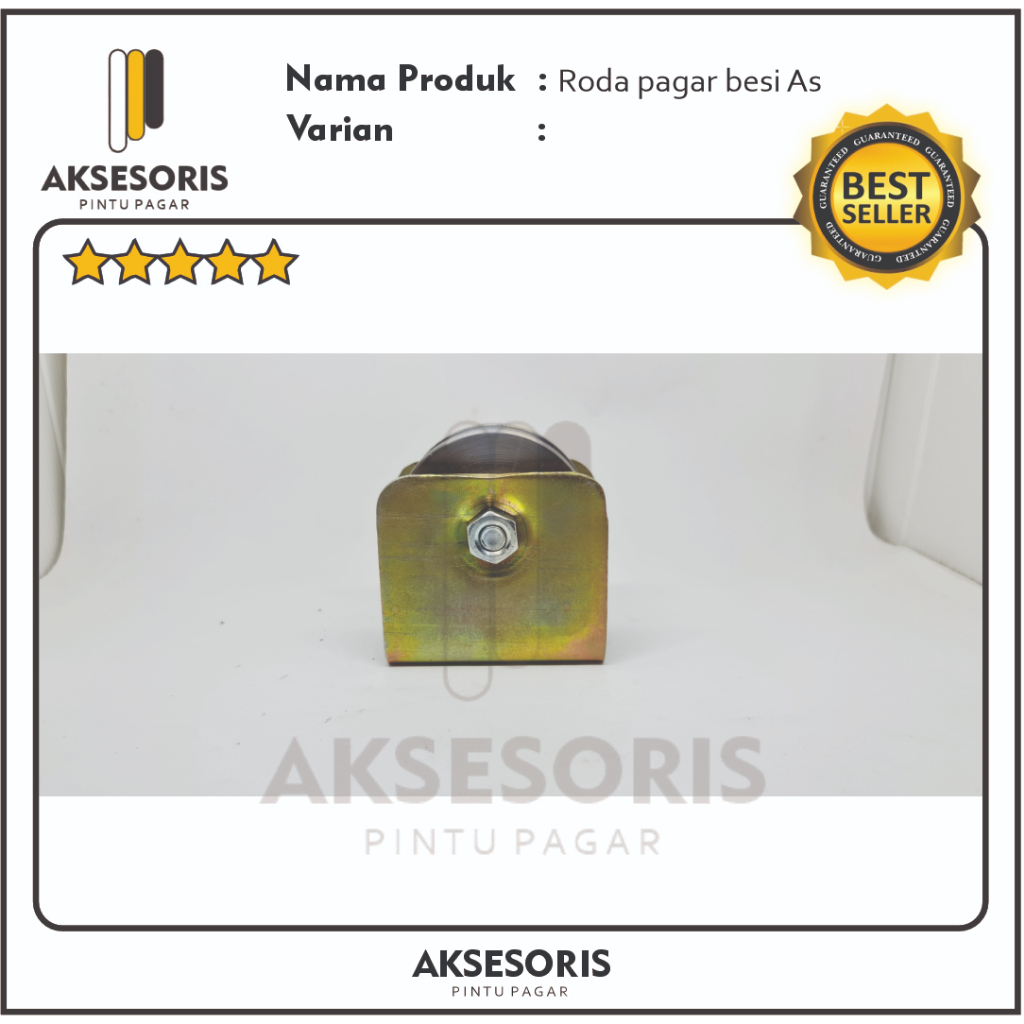Roda Pintu Pagar Roda Bubut Roda Besi Roda Pintu Gerbang Kuwalitas Super 10cm
