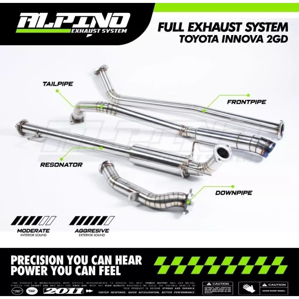 KNALPOT FULLSYSTEM INNOVA REBORN PNP 2GD ALPINO
