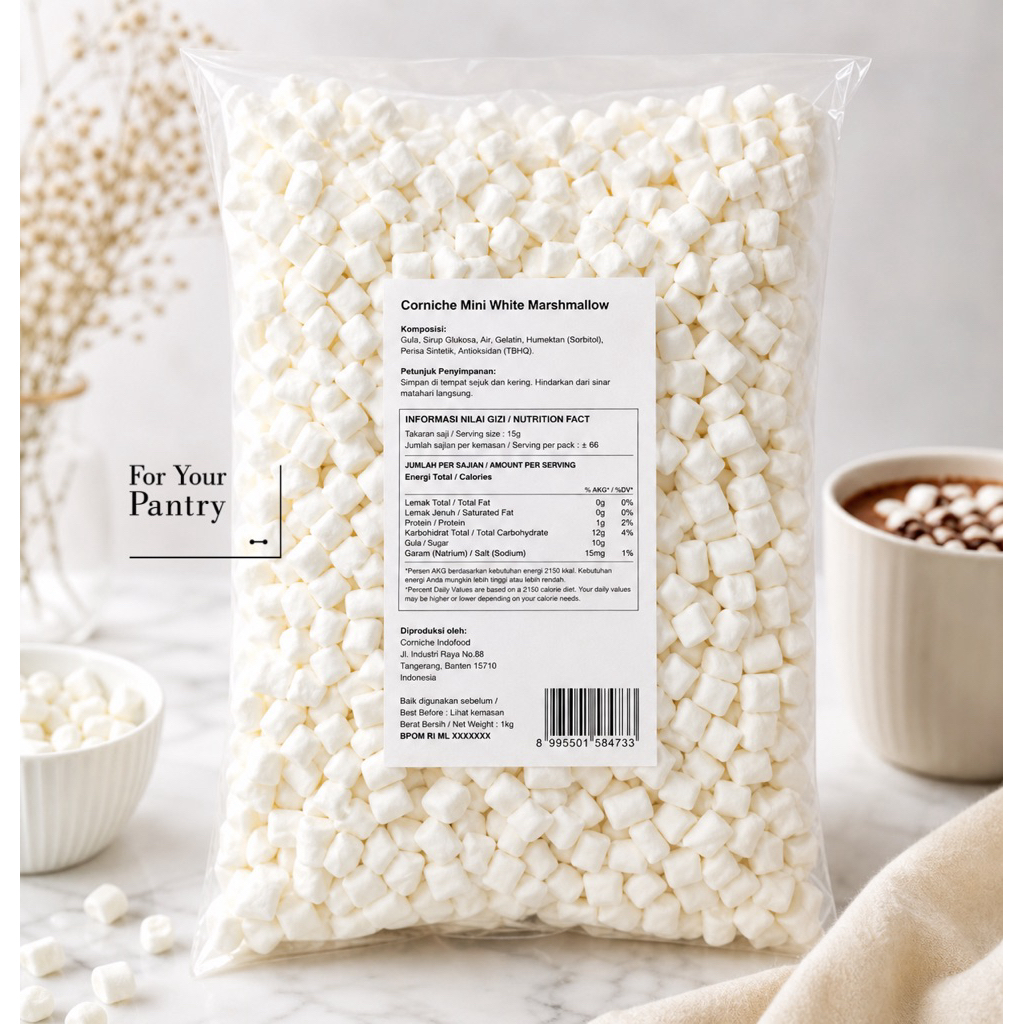Corniche Mini White Marshmallow 1kg