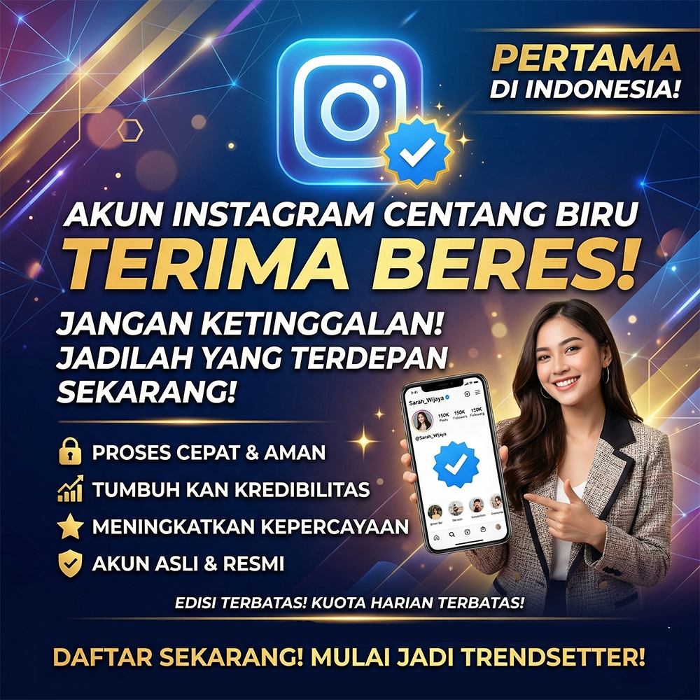 Centang Biru IG TERIMA BERES - Verified 100% Centang Biru (BERGARANSI 100%)