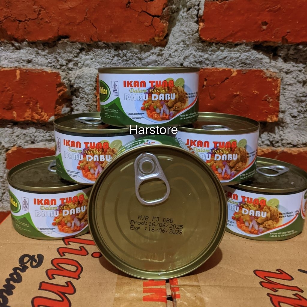 sarden brilian IKAN TUNA DALAM BUMBU DABU DABU 185gr