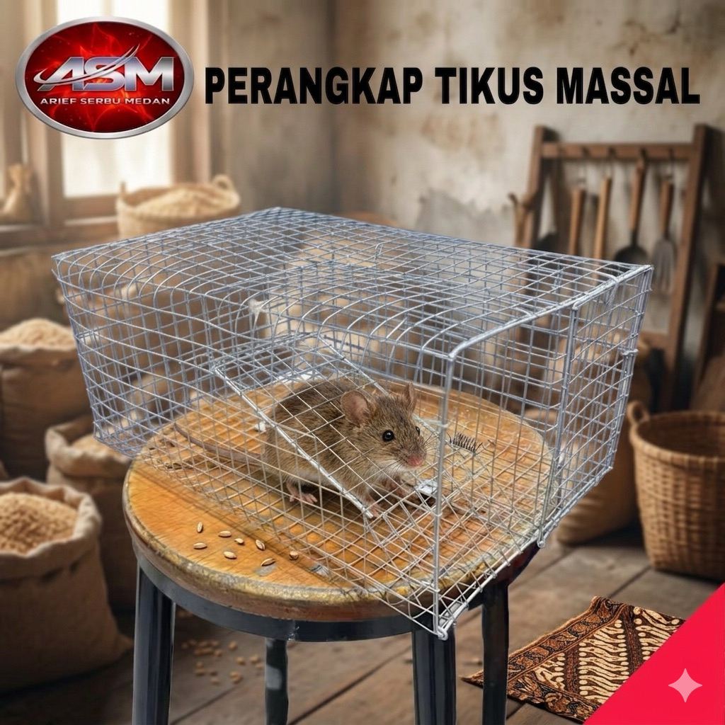 perangkap tikus massal besar / perangkap jebakan tikus kawat ukuran besar