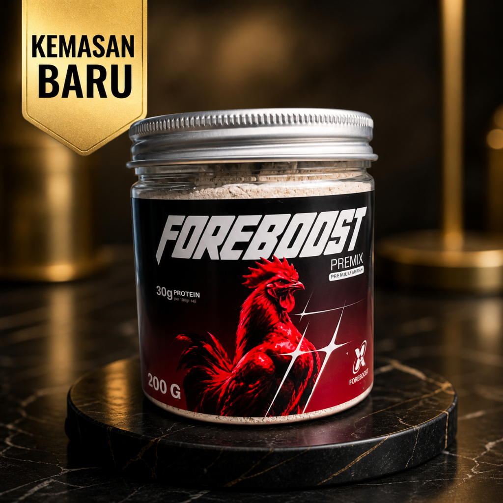 FOREBOOST PREMIX Vitamin Pertumbuhan Ayam Aduan Premix Ayam Penggemuk & Penambah Otot Vitamin Pakan 