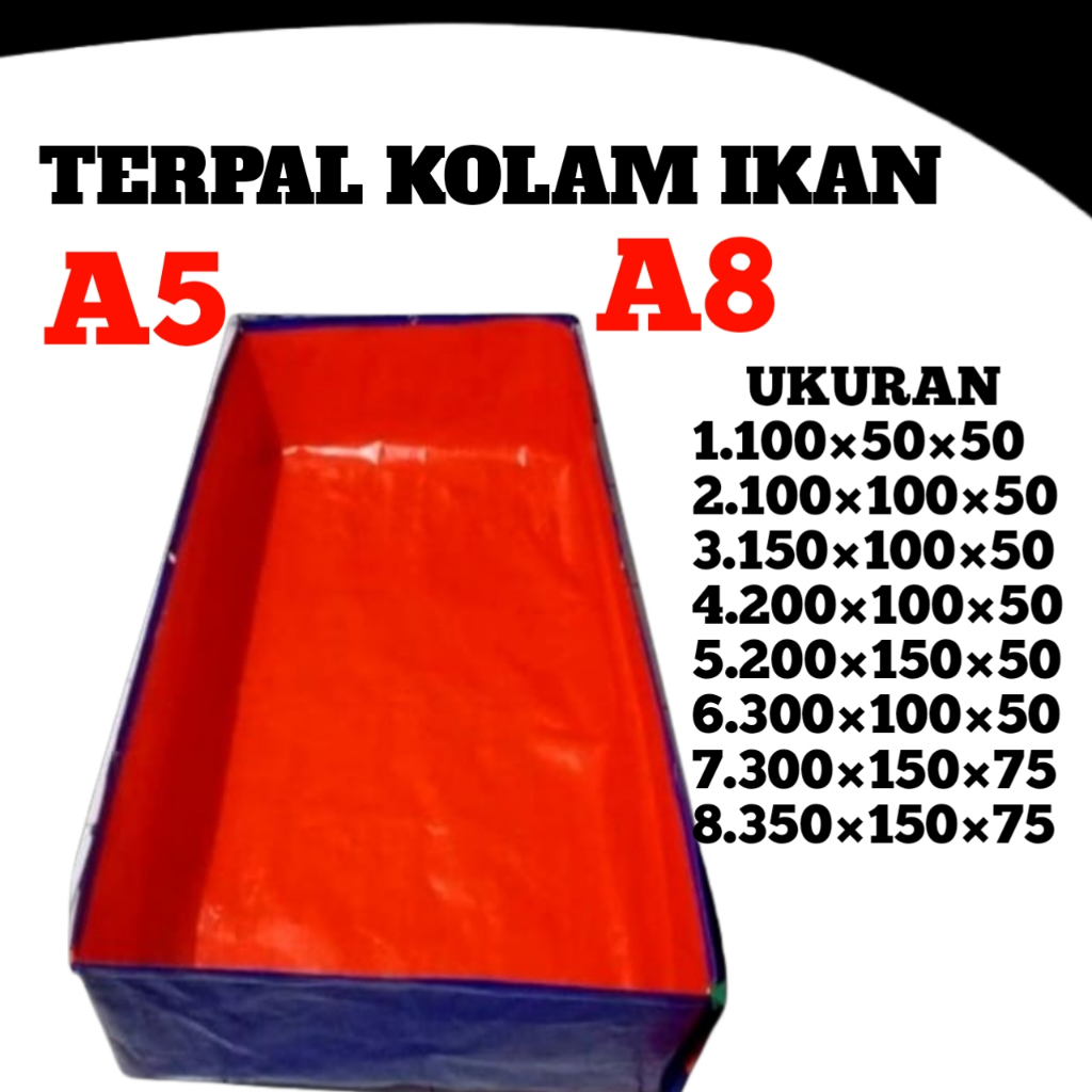 terpal kolam ikan korea tahan bocor anti air kolam ikan lele mujaer
