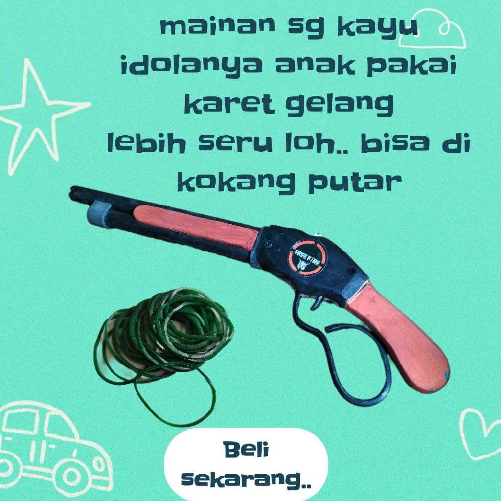 mainan sg kayu sg winchester mainan viral