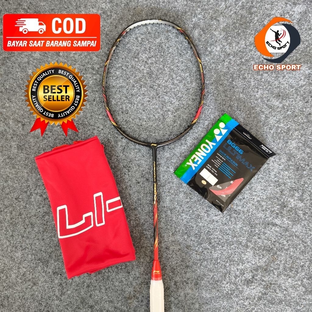 RAKET BADMINTON AERONAUT 7000 COMBAT 30LBS SIAP PAKAI KUALITAS TERBAIK FREE TAS DAN GRIP