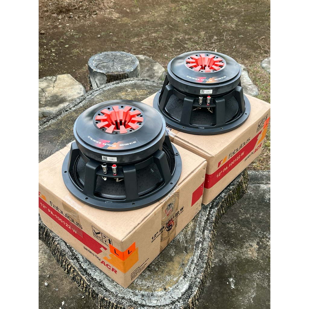 speaker fabulous 12inch PA-100122 W coil 4 bekas sepasang