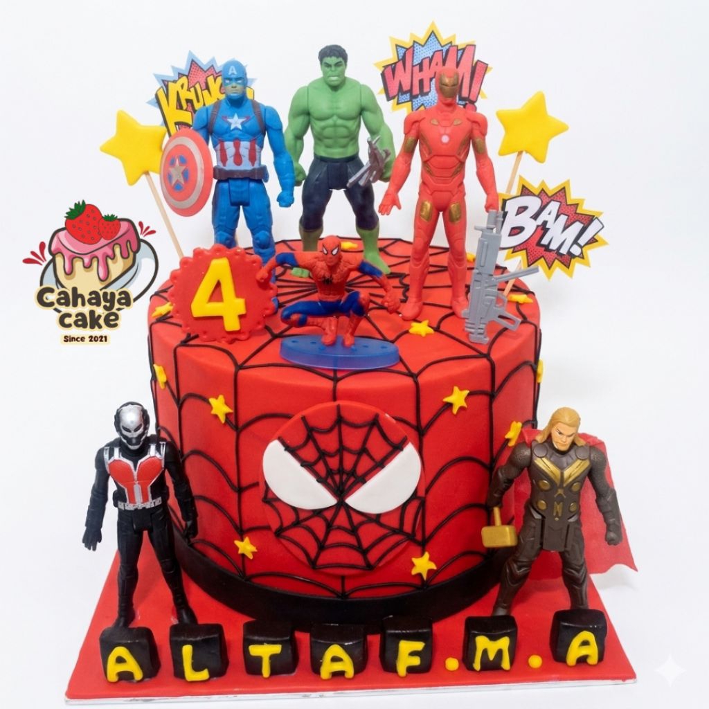 Av3nger Custom Cake / Kue Ulang Tahun Anak Robot / Kue Ultah Aveng3rs