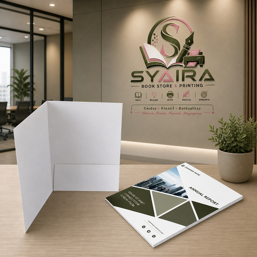 Map Folder A4 Custom Logo Sekolah, Kampus, Rekam Medis, Rumah Sakit, Notaris, Perusahaan