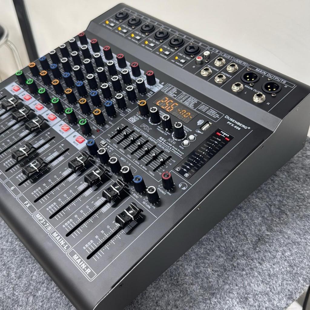 Power Mixer Dusenberg PFX606 – PFX 606 Power Mixer Dusen berg 6 Channel PFX606 – GARANSI RESMI 2 TAHUN