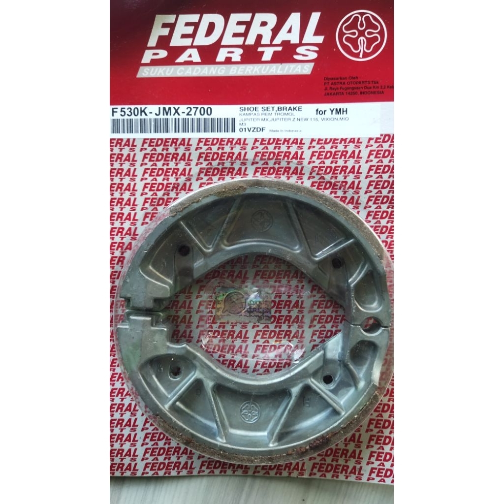 Kampas Rem Belakang Federal untuk Mio 3, Vixion, Jupiter MX, Jupiter Z New, Tahan Lama, Kompatibel, 