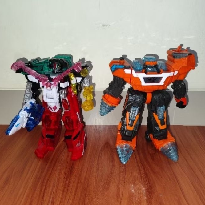 Mainan Robot DX Kiramaizin Gigant Driller Land Mage Sky Mage Zord Megazord Mashin Sentai Kiramager P