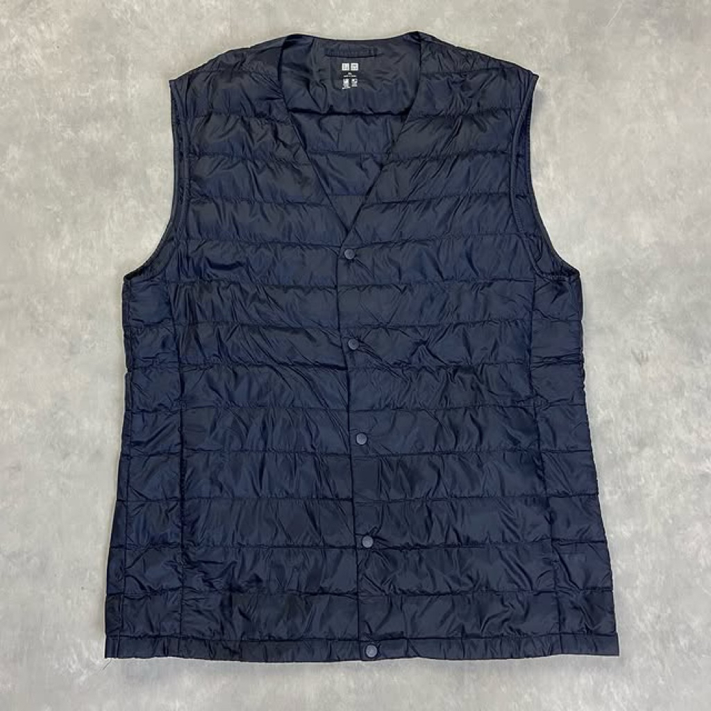 Vest Uniqlo Navy,Baju Luaran,Vest Skena,Uniqlo Original,Rompi Uniqlo
