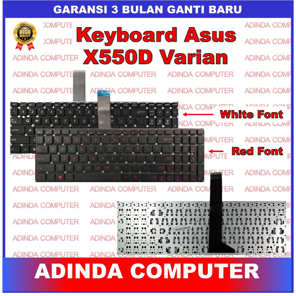 Keyboard Asus X550 X550D X550J X550IU X550V X550VX X550Z X550ZE