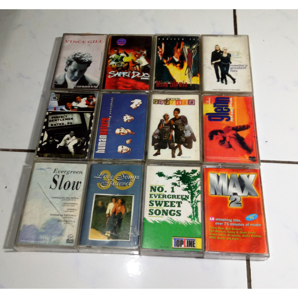 KASET PENYANYI BARAT Part I - PAKET 12 KASET