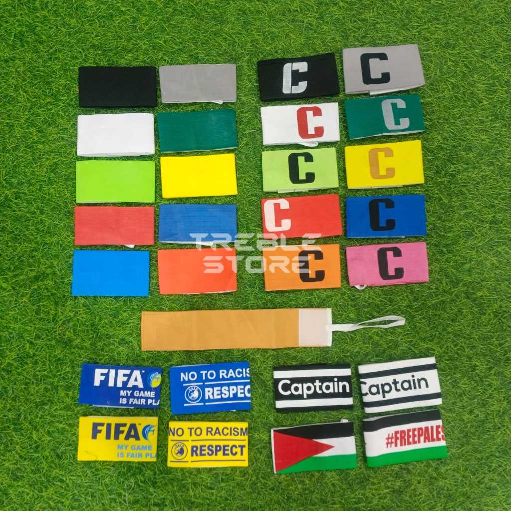 PROMO BAN LENGAN KAPTEN SEPAK BOLA FUTSAL CAPTAIN ARMBAND ARM BAND C POLOS FIFA RESPECT PALESTINE AV